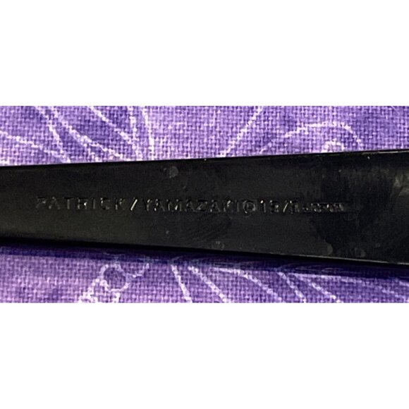 Yamazaki Lindi Oval Soup Spoons Stainless Black Handle Gold Accent Set Of 4 VTG - Picture 3 of 4